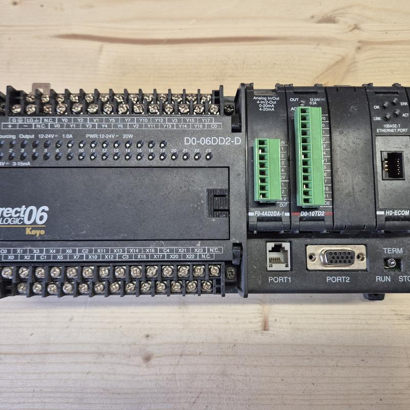 KOYO DL06 + F0-4AD2DA-1 + D0-10TD2 + H0-ECOM